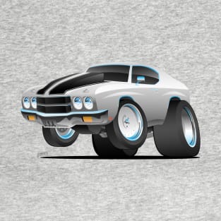 Classic 70's American Muscle Car Cartoon T-Shirt